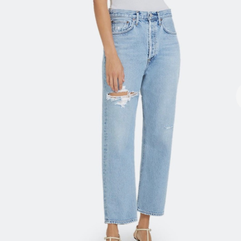 AGOLDE 90’s Blue Denim Crop Jeans Sz. 32
